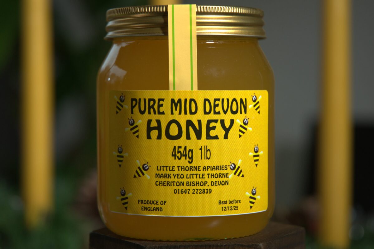 pure English honey by Devon honey and candles