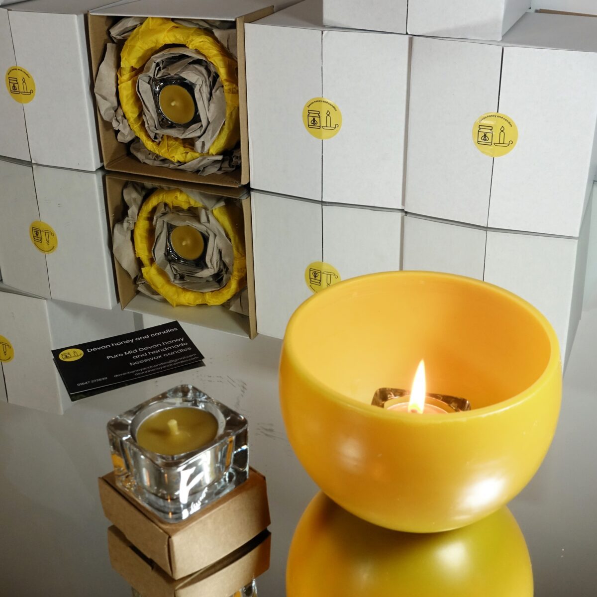 beeswax luminaries gift set