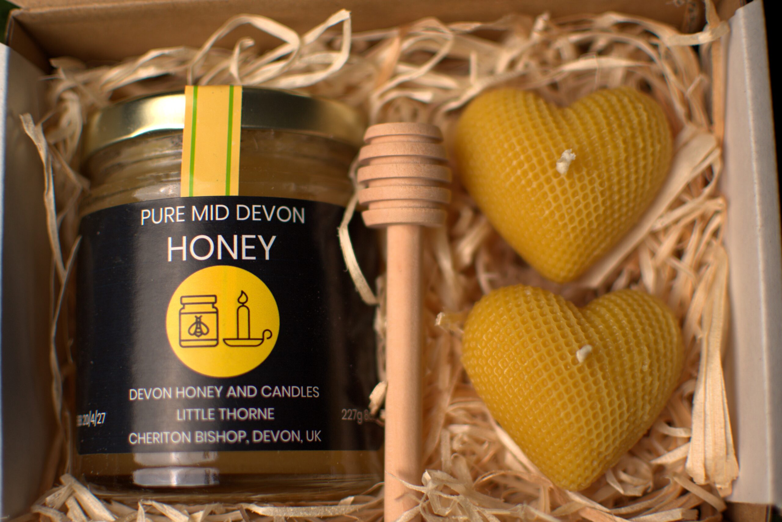 Beeswax Heart Candles